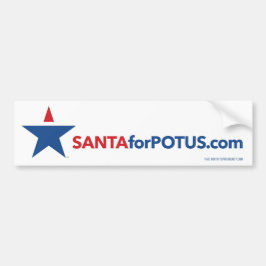 "Santa för Potus" 11" x 3" bildekal
