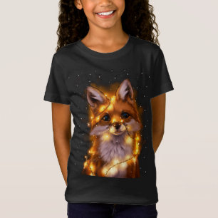 Santa Fox Älskare jul Ljus Pajama Costume Gi T Shirt
