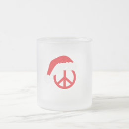 Santa Fredstecken Ho Ho Ho med Santa Hat Frostad Glasmugg
