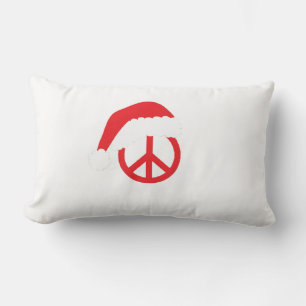 Santa Fredstecken Ho Ho Ho med Santa Hat Lumbarkudde