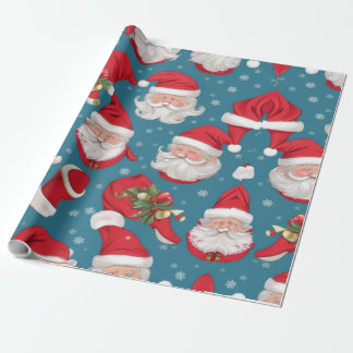 Santa & Friends Jumbo jul Rolled Gift Chris Presentpapper