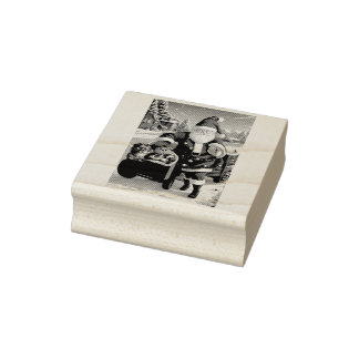 Santa Frimärke Pad Stämpel