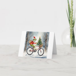 Santa Frog jul Kort