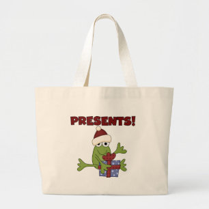 Santa Frog Tshirts och Gifts Jumbo Tygkasse