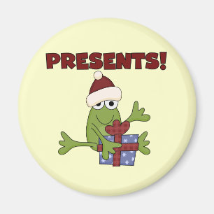 Santa Frog Tshirts och Gifts Magnet