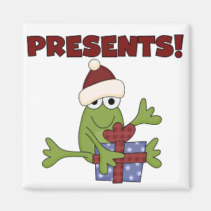 Santa Frog Tshirts och Gifts Magnet
