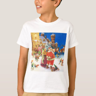 Santa & Fru Claus, julafton, nordpolenen Tee