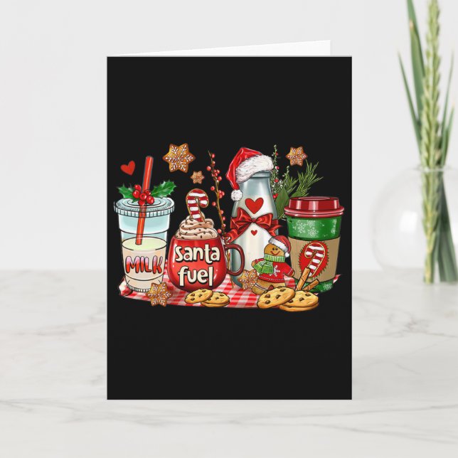 Santa Fuel Kaffe koppar God jul Coffee Drin Kort (Framsida)