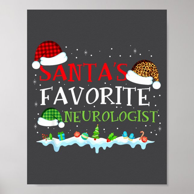 Santa Fun Favorite s Neurologist Fun Poster (Framsidan)