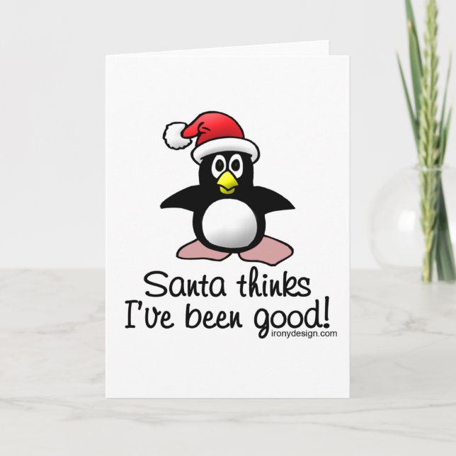 Santa funderare har jag varit bra helgkort (Framsida)