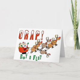 Santa Funny jul Helgkort