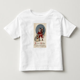 Santa fyllnads- strumpa till brättet t-shirt