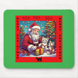 Santa Ge Presenter till två unga Kittens Musmatta