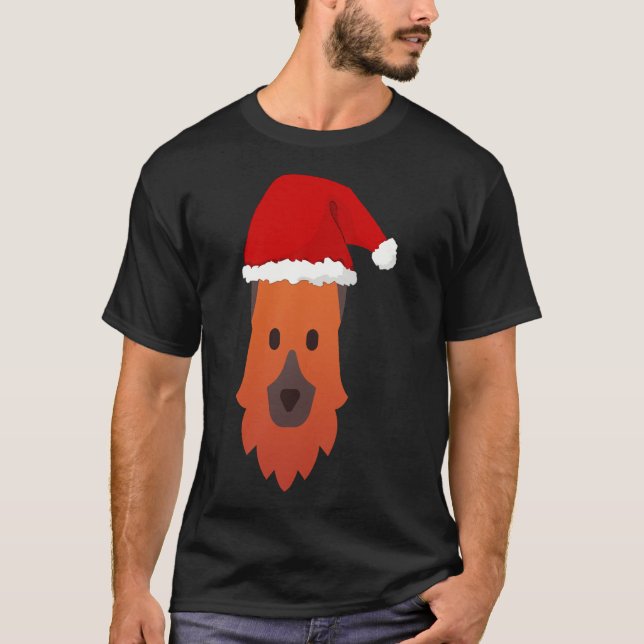 Santa German Shepherd T Shirt (Framsida)