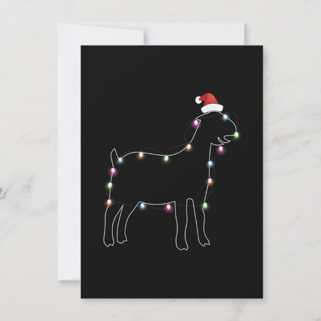 Santa Get Christmas Färg Led Ljus Xmas Get Inbjudningar (Framsida)
