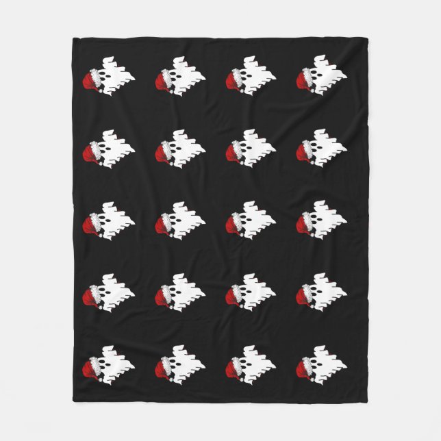 Santa Ghost Fleecefilt (Framsidan)