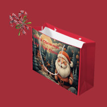 Santa Gift Bag - "God jul Kärlek, Claus