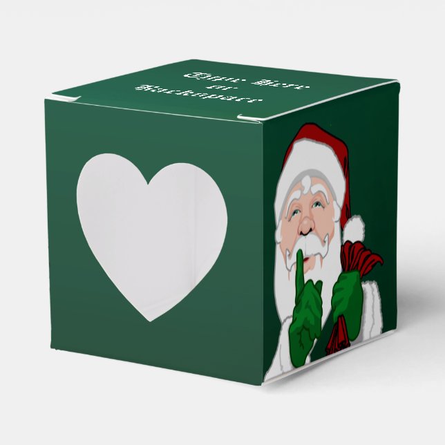 Santa Gift Box Personalize jul Gift Boxes Presentaskar (Framsidan Sidan)