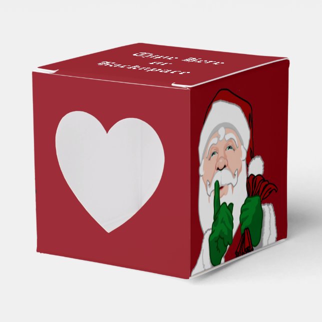 Santa Gift Box Personalize jul Gift Boxes Presentaskar (Framsidan Sidan)
