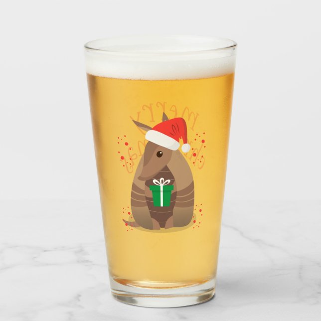 Santa Gift Ge Armadillo Texas Glaskopp (Framsida fylld)