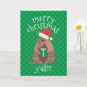 Santa Gift Ge Armadillo Texas Kort