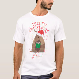 Santa Gift Ge Armadillo Texas T Shirt