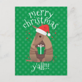 Santa Gift Ge Armadillo Texas Vykort