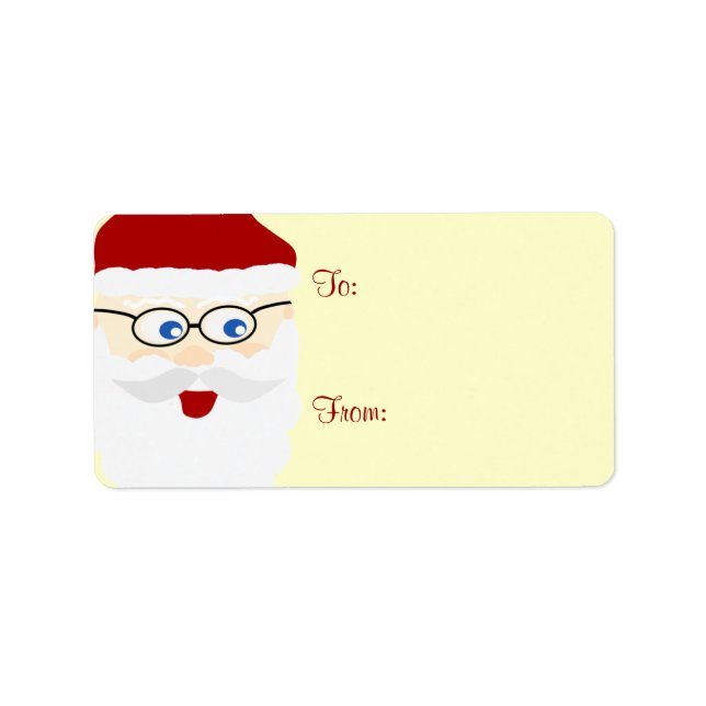 Santa Gift Märkres Adressetikett (Framsidan)