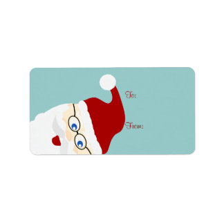 Santa Gift Märkres Adressetikett