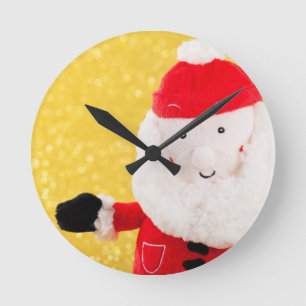 SANTA & GIFTS RUND KLOCKA