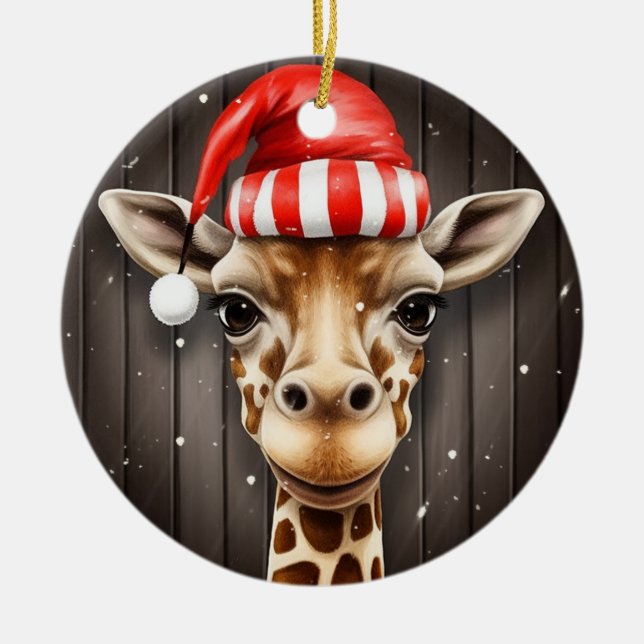 Santa Giraffe Ornament (Framsidan)