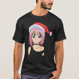 santa girl christmas anime t shirt