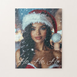 Santa Girl - Ho Ho Ho - Christmas Pussel