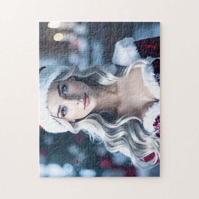 Santa Girl Pussel (Vertikal)