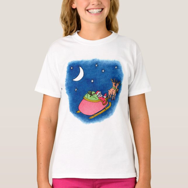 Santa Girls T-Shirt (Framsida)