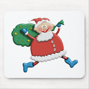Santa glädjedesign musmatta