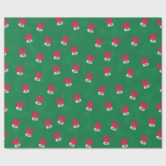 Santa Glove ASL I Kärlek You Gift Wrap Paper Presentpapper