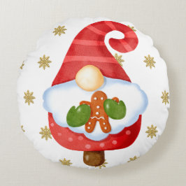 Santa Gnome Rund Kudde