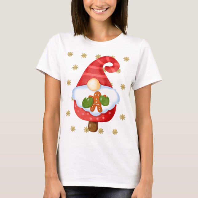 Santa Gnome T Shirt (Framsida)
