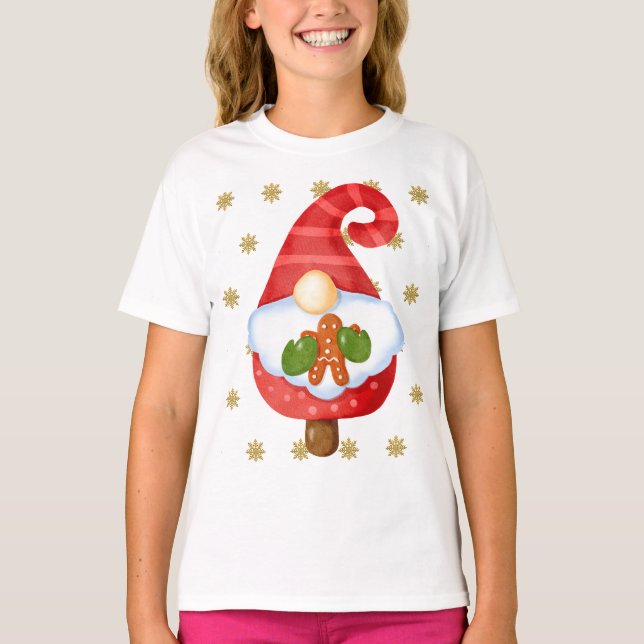 Santa Gnome T Shirt (Framsida)