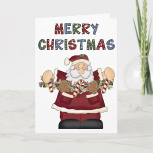 Santa God jul Card efter SRF Helgkort