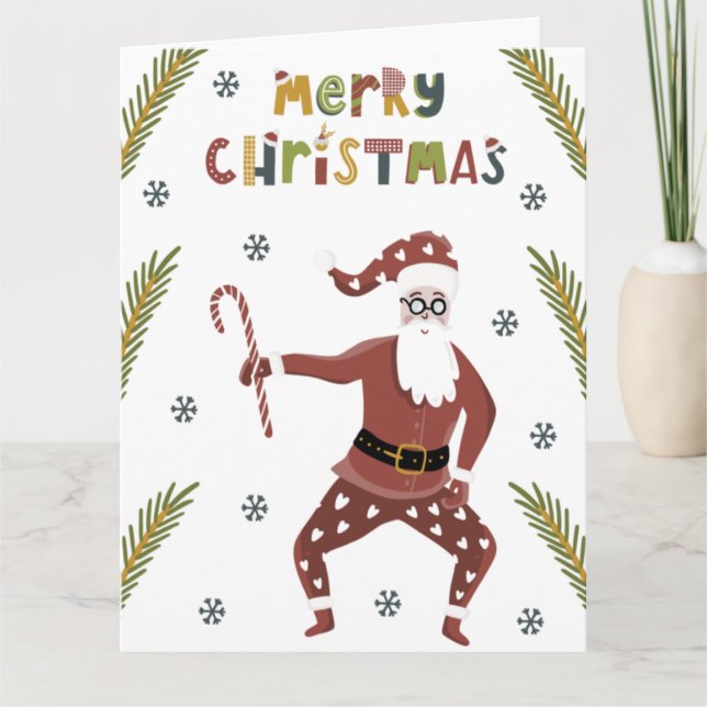 Santa God jul Card Kort (Framsida)