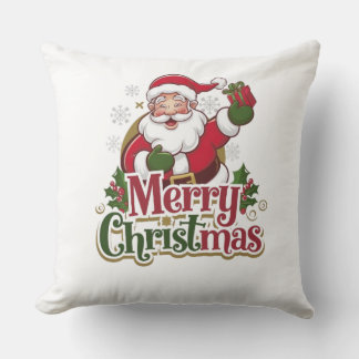 Santa God jul Day Design - Festive Helgdag Kudde