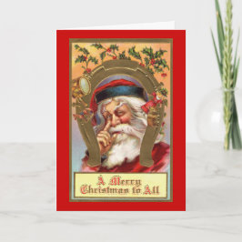 Santa God jul hälsningskort Helgkort