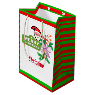 Santa God jul Rand Gift Bags