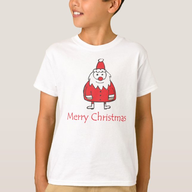 Santa god jul t shirt (Framsida)