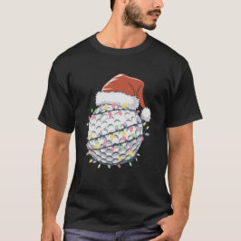 Santa Golf Humor jul Golfer Women Manar Julafton T Shirt