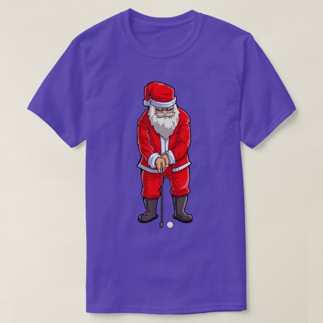Santa Golf-Klubben och Boll-sportens julboxar Golf T Shirt (Design framsida)