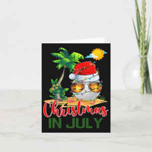 Santa Golf Ll Sungles och Julafton Ljus jul i jul Kort