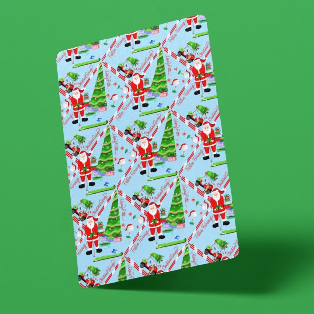 Santa Golfing by Julgran Casinokort (Santa's Golf Surprise: Festive Cards for Die-hard Golfers, Hole-in-one Fun!)